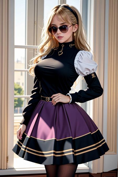 12998-166605464-((Masterpiece, best quality)), _ballgown,edgPreppy, a woman in a ([set of edgPreppy clothes,blazer_ballgown,ribbons,frills]__0.5.png